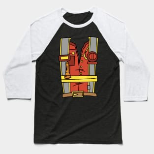 Brave Blaze: Firefighter Uniform Baseball T-Shirt